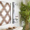 imageDeco 79 Metal Scroll Wall Sconce Long Pillar  8quot x 5quot x 36quot Black36 by 8inch