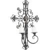 imageDeco 79 Metal Solid Wall Sconce 17quot x 5quot x 24quot WhiteBlack