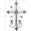 imageDeco 79 Metal Solid Wall Sconce 17quot x 5quot x 24quot WhiteBlack