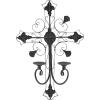 imageDeco 79 Metal Solid Wall Sconce 17quot x 5quot x 24quot WhiteBlack