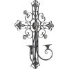 imageDeco 79 Metal Solid Wall Sconce 17quot x 5quot x 24quot WhiteBlack