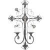imageDeco 79 Metal Solid Wall Sconce 17quot x 5quot x 24quot WhiteBlack