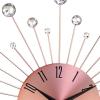 imageDeco 79 Metal Starburst Decorative Wall Clock With Crystal Accents for Home and Room 15quot x 2quot x 15quot SilverCopper