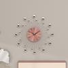 imageDeco 79 Metal Starburst Decorative Wall Clock With Crystal Accents for Home and Room 15quot x 2quot x 15quot SilverCopper