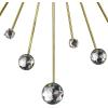 imageDeco 79 Metal Starburst Decorative Wall Clock With Crystal Accents for Home and Room 15quot x 2quot x 15quot SilverGold