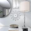 imageDeco 79 Metal Starburst Decorative Wall Clock With Crystal Accents for Home and Room 15quot x 2quot x 15quot SilverSilver