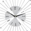 imageDeco 79 Metal Starburst Decorative Wall Clock With Crystal Accents for Home and Room 15quot x 2quot x 15quot SilverSilver