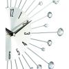 imageDeco 79 Metal Starburst Decorative Wall Clock With Crystal Accents for Home and Room 15quot x 2quot x 15quot SilverSilver