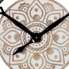 imageDeco 79 Metal Wall Clock with Wood Accents 34quot x 3quot x 34quot Brown