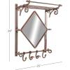 imageDeco 79 Wall Shelf 26quot L x 10quot W x 30quot H Brown