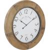 imageDeco 79 Wood Decorative Wall Clock for Home and Room 32quot x 2quot x 32quot Brown