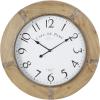 imageDeco 79 Wood Decorative Wall Clock for Home and Room 32quot x 2quot x 32quot Brown
