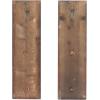imageDeco 79 Wood Scroll Wall Sconce Distressed Pillar with Bronze Metal Holders set of 2 6quot x 4quot x 19quot Brown