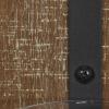 imageDeco 79 Wood Wall Sconce with Suspended Black Metal and Glass Holder 6quot x 6quot x 23quot BrownBrown