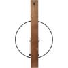imageDeco 79 Wood Wall Sconce with Suspended Black Metal and Glass Holder 6quot x 6quot x 23quot BrownBrown