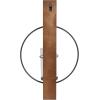 imageDeco 79 Wood Wall Sconce with Suspended Black Metal and Glass Holder 6quot x 6quot x 23quot BrownBrown