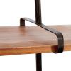 imageDeco 79 Wood Wall Shelf with Metal Brackets 38quot x 9quot x 38quot Brown29  x 37  x 10 