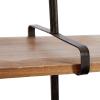 imageDeco 79 Wood Wall Shelf with Metal Brackets 38quot x 9quot x 38quot Brown29  x 37  x 10 