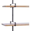 imageDeco 79 Wood Wall Shelf with Metal Brackets 38quot x 9quot x 38quot Brown38  x 38  x 9 