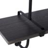 imageDeco 79 Wood Wall Shelf with Metal Brackets 38quot x 9quot x 38quot Brown38L x 10W x 39H