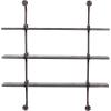 imageDeco 79 Wood Wall Shelf with Metal Brackets 38quot x 9quot x 38quot Brown38L x 10W x 39H