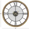 imageDeco 79 Wooden Decorative Wall Clock Wall Clock for Home Wall Clock for Room 40quot x 4quot x 40quot Brown