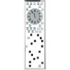 imageDeco 79 Glass Decorative Wall Clock Beveled Mirrored Wall Clock for Home Wall Clock for Room 13quot x 1quot x 42quot Silver