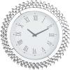 imageDeco 79 Glass Starburst Decorative Wall Clock Mirrored for Home and Room 2quot x 20quot x 20quot SilverSilver