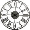imageDeco 79 Metal Decorative Wall Clock  Open Cutout Frame 28quot x 1quot x 28quot BlackBlack