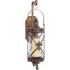 imageDeco 79 Metal Fleur De Lis Wall Sconce Suspended Studded with Scroll Details 7quot x 6quot x 20quot Bronze