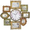 imageUMA Enterprises Loft Metal Clock with Picture Frame