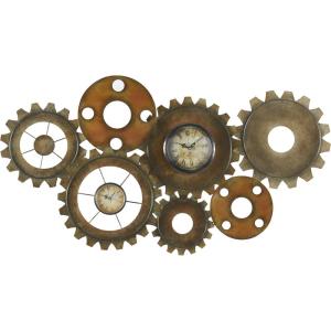 imageClick Clock Antiques Finished Metal Wall Decor 34x17 quot