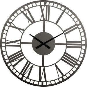 imageDeco 79 Metal Decorative Wall Clock  Open Cutout Frame 28quot x 1quot x 28quot BlackBlack