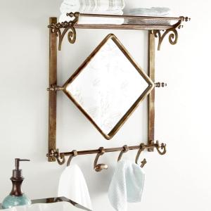 imageDeco 79 Wall Shelf 26quot L x 10quot W x 30quot H Brown