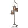 imageBenzara 41970 67 in H x 16 in W Metal Floor Candle Lantern