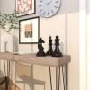 imageCosmoLiving by Cosmopolitan Aluminum Metal Chess Decorative Sculpture Home Decor Statues with Knight Queen and King Set of 3 Accent Figurines 9quot 9quot 10quotH Dark GrayDark Gray