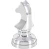 imageCosmoLiving by Cosmopolitan Aluminum Metal Chess Decorative Sculpture Home Decor Statues with Knight Queen and King Set of 3 Accent Figurines 9quot 9quot 10quotH Dark GraySilver