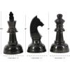 imageCosmoLiving by Cosmopolitan Aluminum Metal Chess Decorative Sculpture Home Decor Statues with Knight Queen and King Set of 3 Accent Figurines 9quot 9quot 10quotH Dark GrayDark Gray