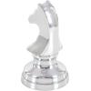 imageCosmoLiving by Cosmopolitan Aluminum Metal Chess Decorative Sculpture Home Decor Statues with Knight Queen and King Set of 3 Accent Figurines 9quot 9quot 10quotH Dark GraySilver