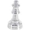 imageCosmoLiving by Cosmopolitan Aluminum Metal Chess Decorative Sculpture Home Decor Statues with Knight Queen and King Set of 3 Accent Figurines 9quot 9quot 10quotH Dark GraySilver