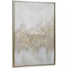 imageCosmoLiving by Cosmopolitan Canvas Geode Glitter Flakes Framed Wall Art with Gold Frame 30quot x 2quot x 40quot Gold40L x 30W