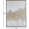 imageCosmoLiving by Cosmopolitan Canvas Geode Glitter Flakes Framed Wall Art with Gold Frame 30quot x 2quot x 40quot Gold40L x 30W
