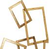 imageCosmoLiving by Cosmopolitan Metal Geometric Home Wall Decor Overlapping Rectangle Wall Sculpture Wall Art 30quot x 2quot x 22quot Gold