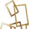 imageCosmoLiving by Cosmopolitan Metal Geometric Home Wall Decor Overlapping Rectangle Wall Sculpture Wall Art 30quot x 2quot x 22quot Gold