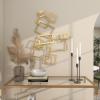 imageCosmoLiving by Cosmopolitan Metal Geometric Home Wall Decor Overlapping Rectangle Wall Sculpture Wall Art 30quot x 2quot x 22quot Gold