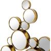 imageCosmoLiving by Cosmopolitan Metal Room Wall Mirror Bubble Cluster Entryway Mirror Wall Mounted Mirror 22quot x 3quot x 40quot Gold40L x 22W