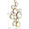 imageCosmoLiving by Cosmopolitan Metal Room Wall Mirror Bubble Cluster Entryway Mirror Wall Mounted Mirror 22quot x 3quot x 40quot Gold40L x 22W