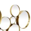 imageCosmoLiving by Cosmopolitan Metal Room Wall Mirror Bubble Cluster Entryway Mirror Wall Mounted Mirror 22quot x 3quot x 40quot Gold54L x 23W