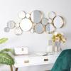 imageCosmoLiving by Cosmopolitan Metal Room Wall Mirror Bubble Cluster Entryway Mirror Wall Mounted Mirror 22quot x 3quot x 40quot Gold54L x 23W