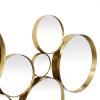 imageCosmoLiving by Cosmopolitan Metal Room Wall Mirror Bubble Cluster Entryway Mirror Wall Mounted Mirror 22quot x 3quot x 40quot Gold54L x 23W
